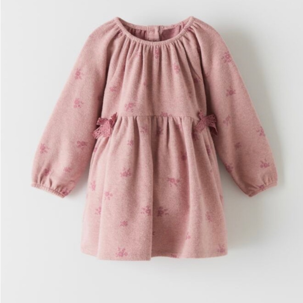 NWT Zara Soft Floral Dress (Size 3-4)